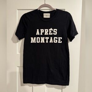 Sol Angeles “apres montage” women’s size small black crewneck tee
